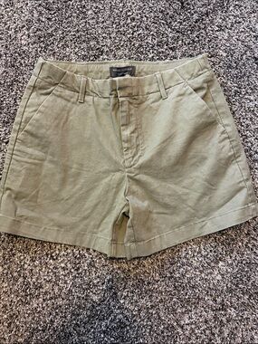 Banana Republic Olive Utility Cotton Shorts